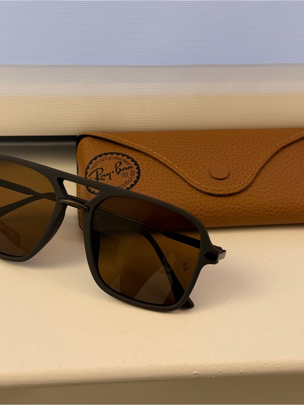 Ray-Ban Dark Brown Navigator Sunglasses